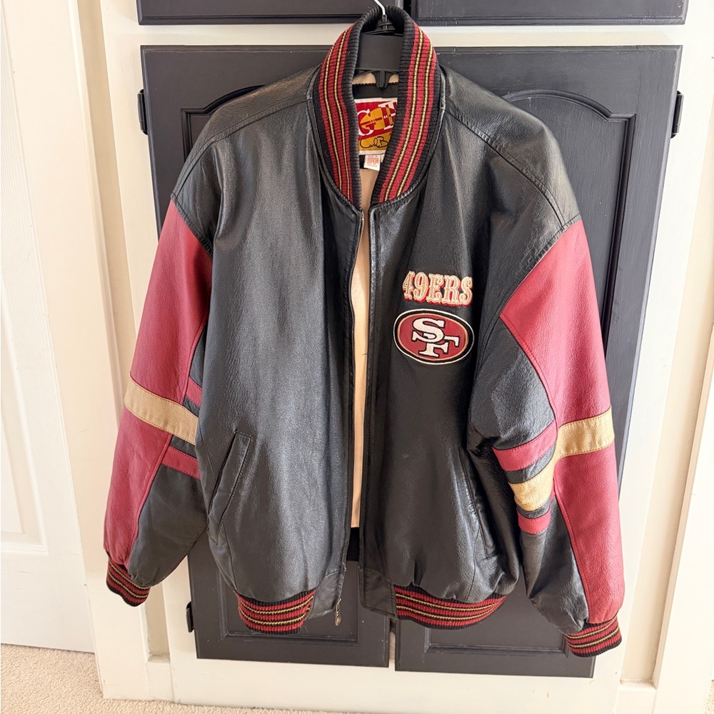 49ers Men's Performance Jacket - Black, Red, and Gold